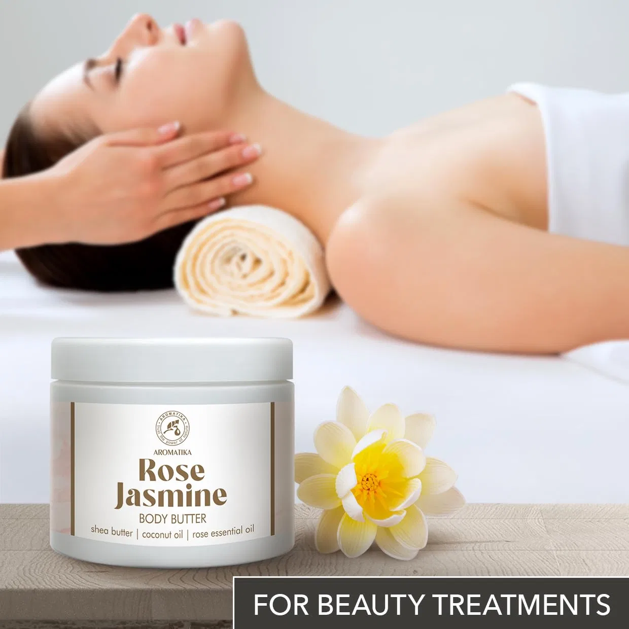 Крем-баттер для тела Rose Jasmine 300 мл Aromatika Trust The Power Of Nature — фото 3
