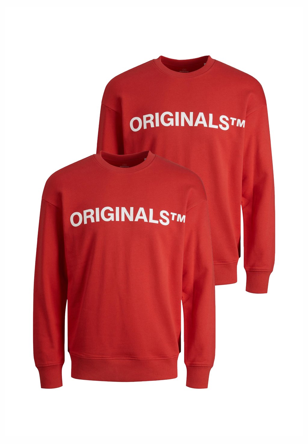 

Толстовка 2ER- PACK RUNDHALS MIT ORIGINALS PRINT Jack & Jones, красный
