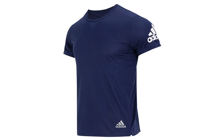 

Футболка мужская темно-синяя Adidas, темно-синий