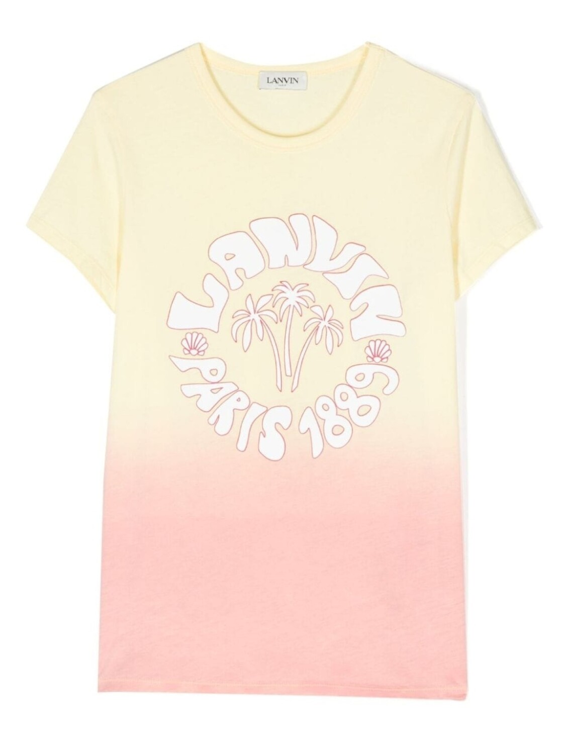 

Lanvin Enfant футболка с эффектом омбре, желтый