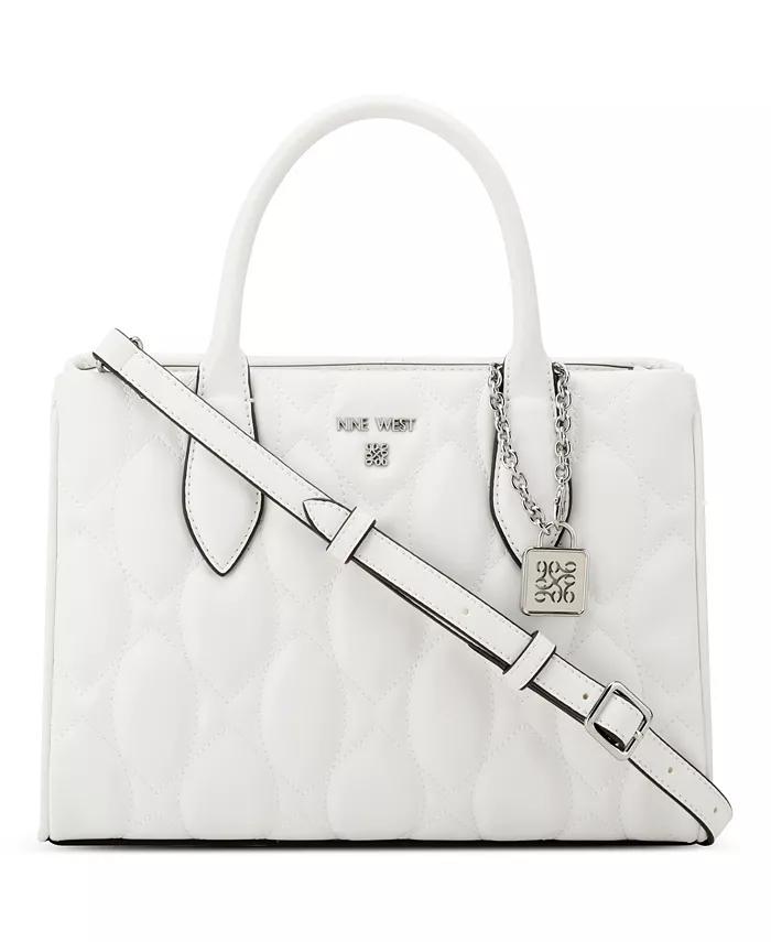 

Дизайнерская сумка-сатчел Rue Medium Nine West, белый