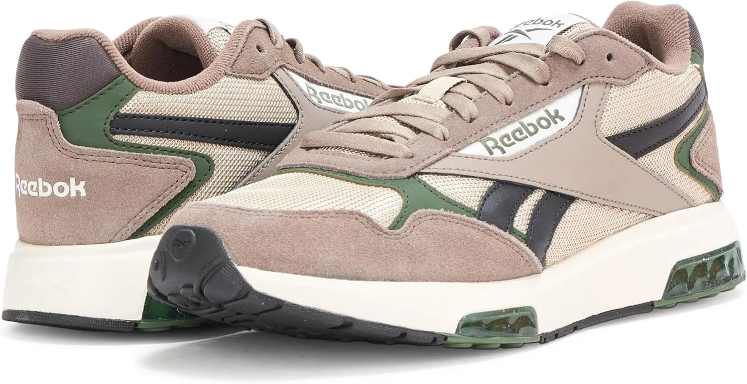 Мужские кроссовки Reebok Glide DMX (100201252) Lifestyle Grey (100201252) с технологией DMX Microbubbles, удобные, подходят для повседневного использования, черный/зеленый/серый — фото 3