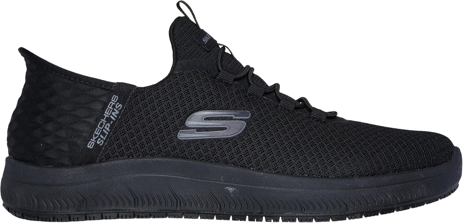 Мужские слипоны Skechers Summits Colsin Sr с легким надеванием, черный — фото 3