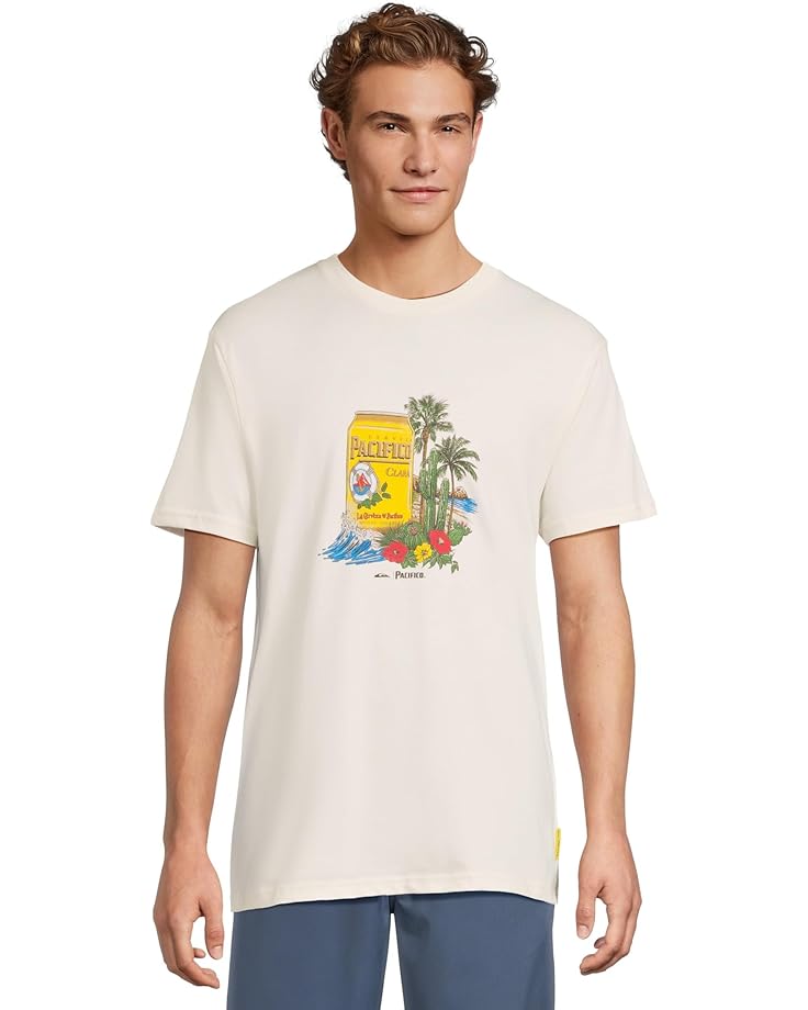 

Футболка Quiksilver Pacifico Sunstroke Short Sleeve Screen Tee, цвет Tofu