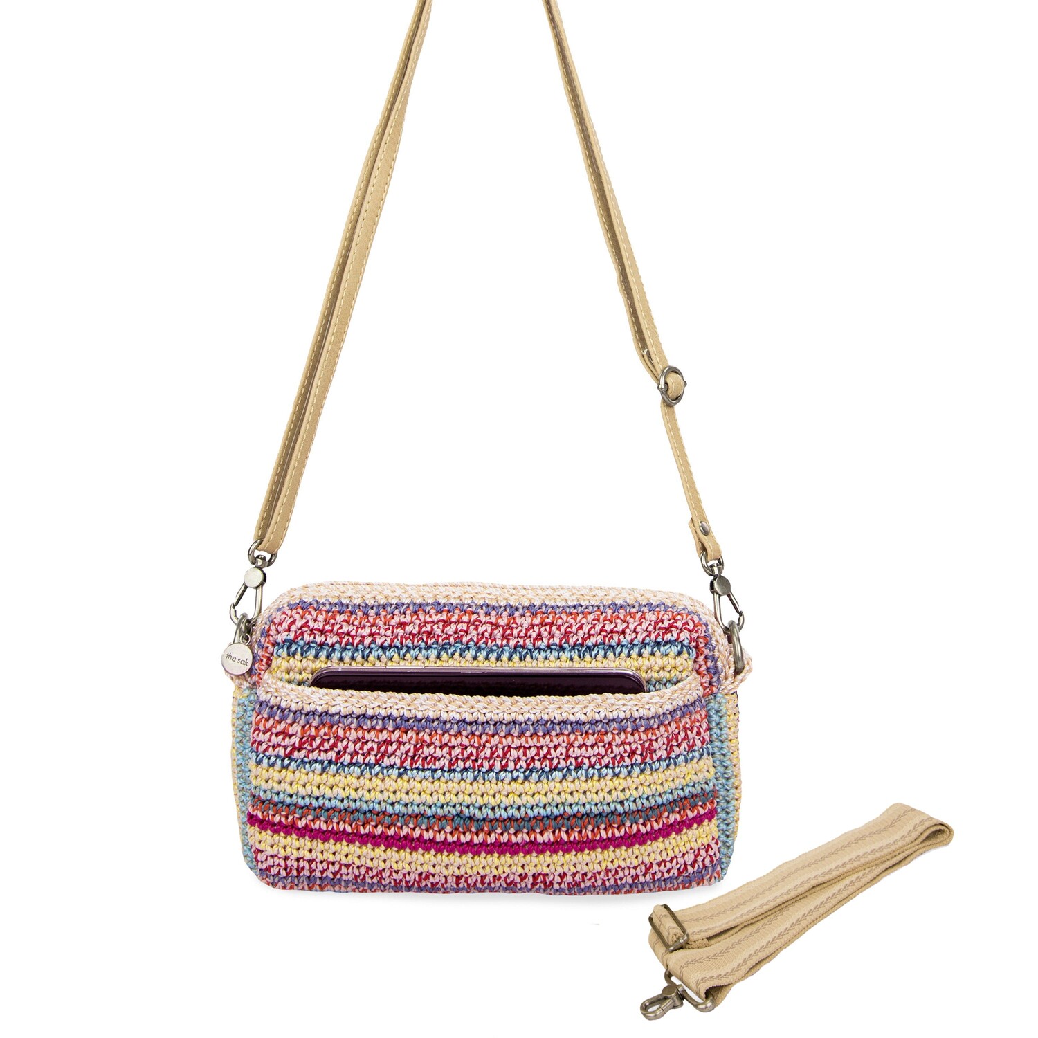 

Через плечо Cora для смартфона The Sak, цвет Hand Crochet - Eden Stripe
