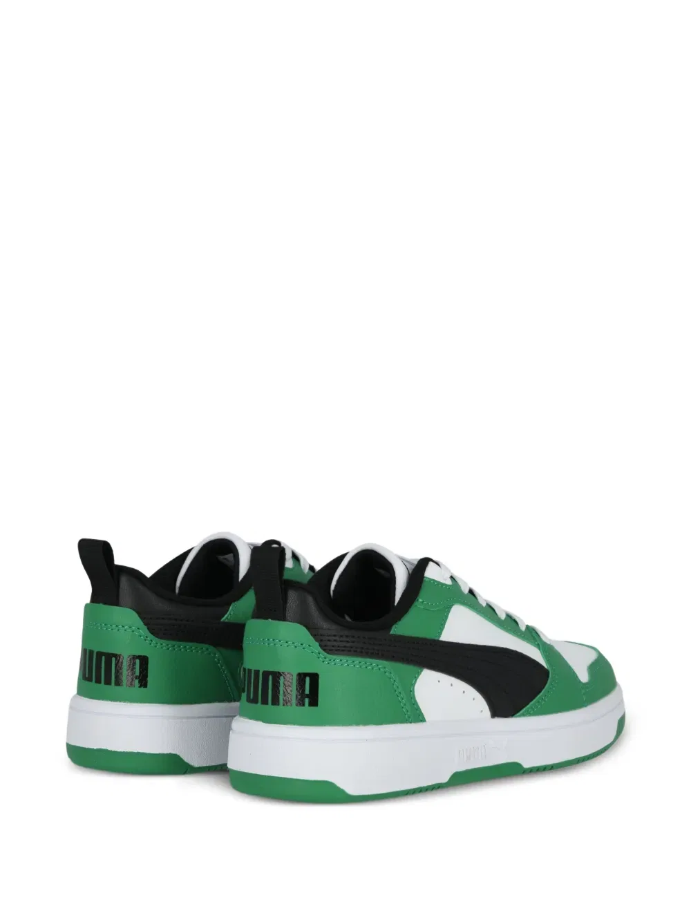 Перфорированные кроссовки Puma Kids, зеленый — фото 3