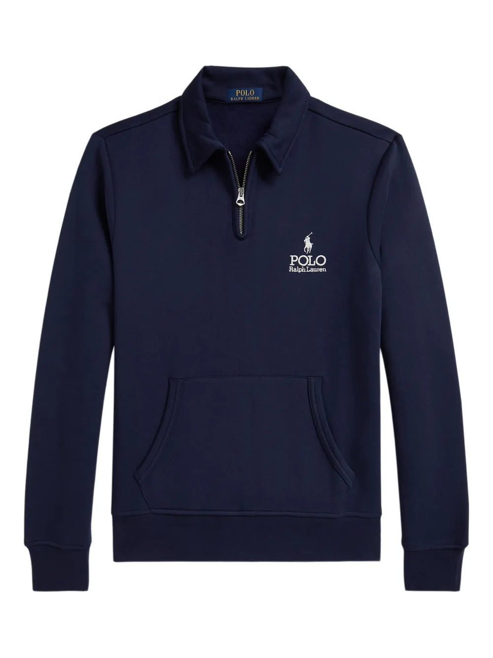 

Свитшот с вышивкой и молнией до середины POLO RALPH LAUREN, синий