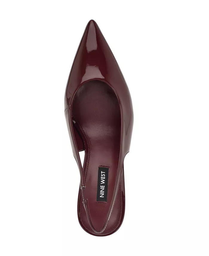 Женские туфли-лодочки Palomma Slingback Stiletto Nine West, красный — фото 4