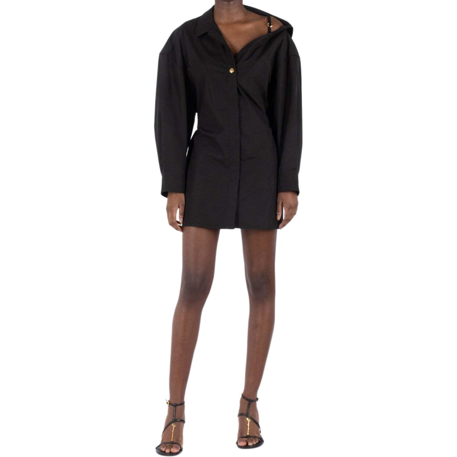 

Платье женское Jacquemus с длинными рукавами, черный