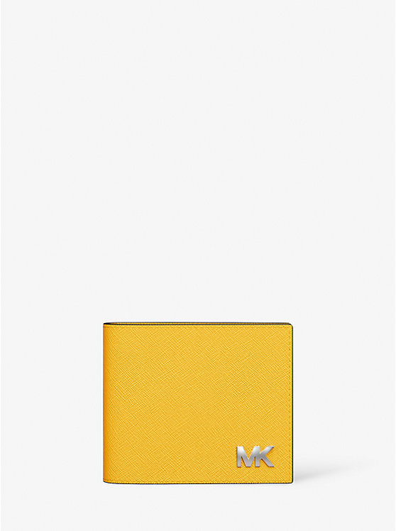 

Кошелек Cooper из сафьяновой кожи с футляром для документов Michael Kors, желтый