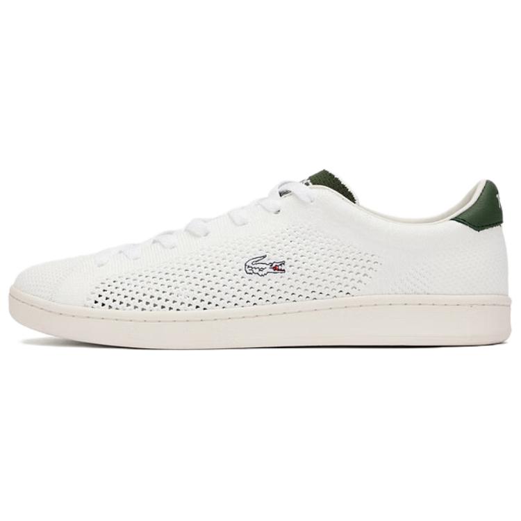 

LACOSTE Карнаби противоскользящие износостойкие низкие скейтерские кроссовки мужские белые, цвет White