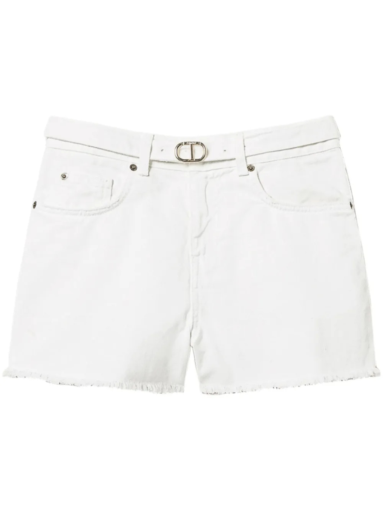 

TWINSET Тканые шорты, белый