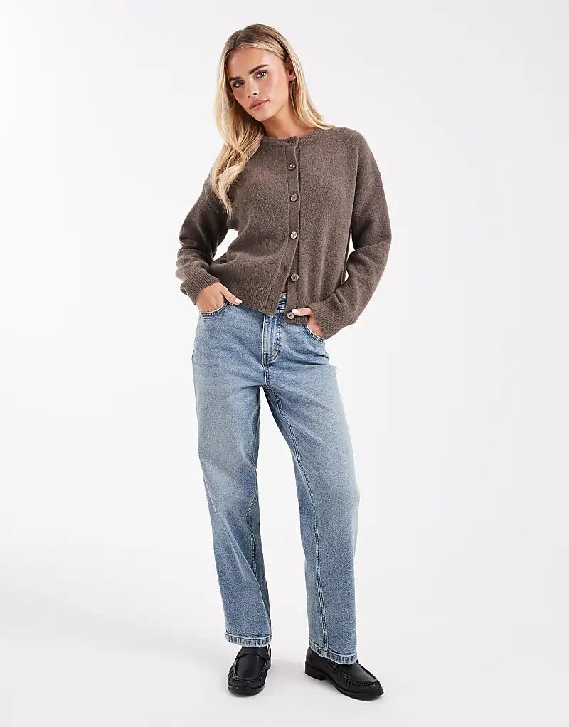 

Джинсы Miss Selfridge Petite прямого кроя, средней степени стирки