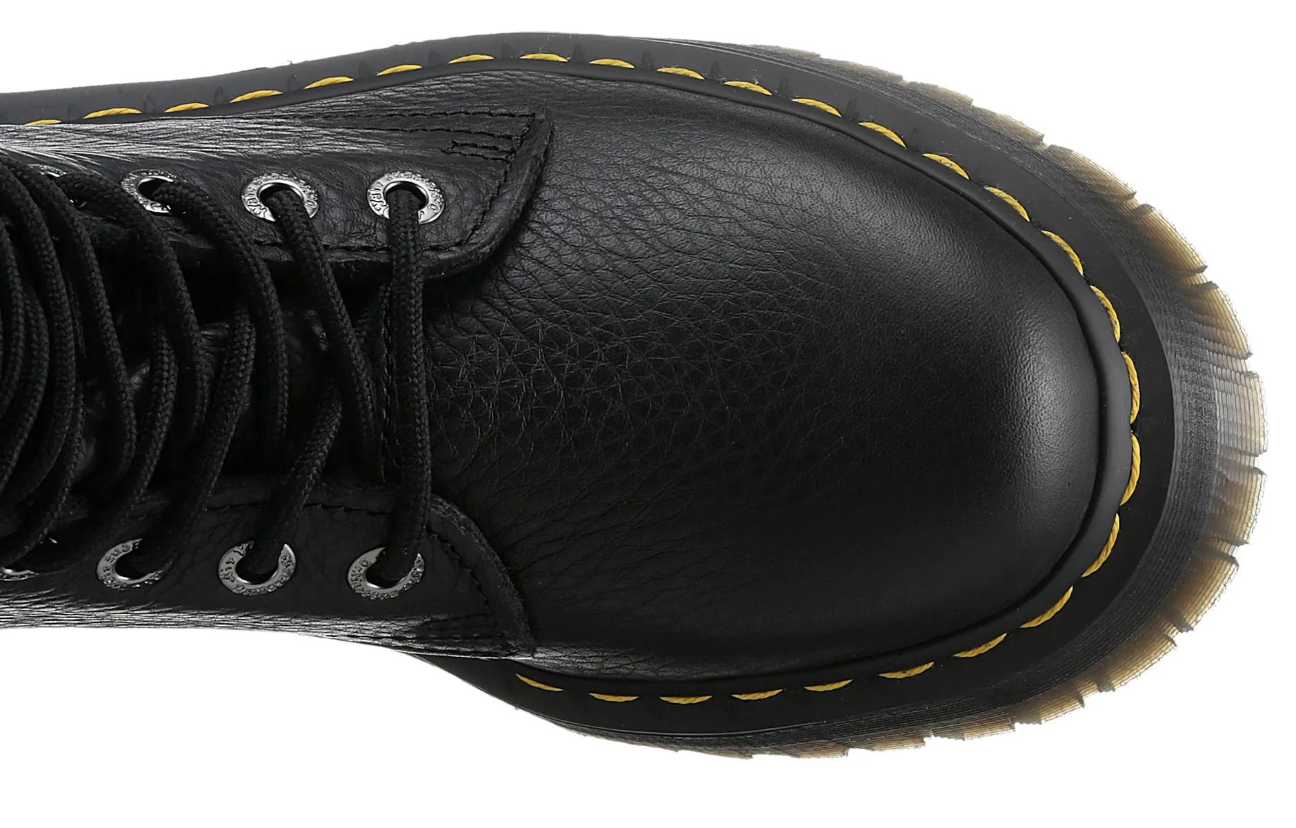Ботинки на шнуровке DR. MARTENS "Jadon", фестиваль, платформа, ботильоны с классными декоративными швами, черный — фото 2