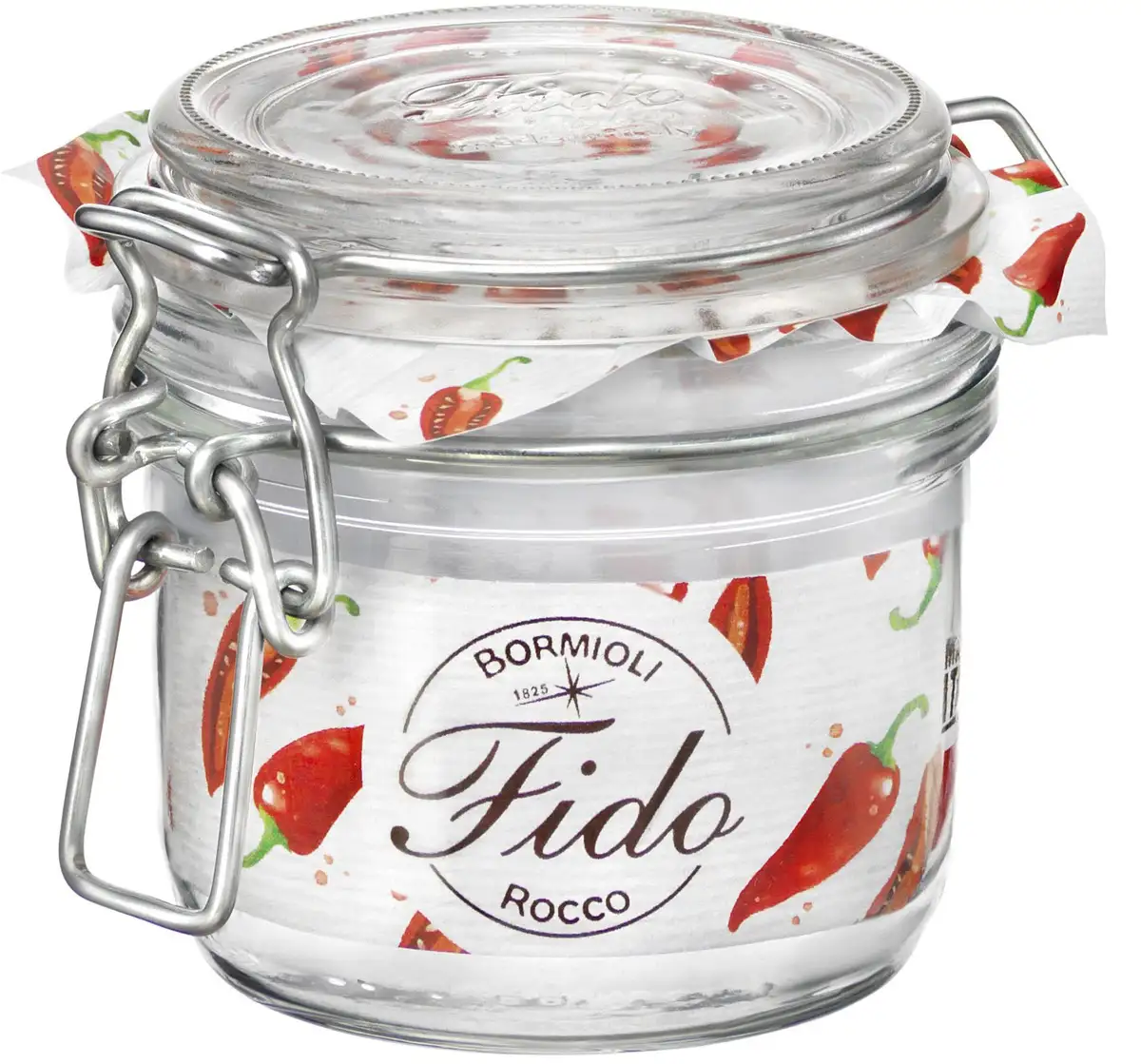 

Банка для хранения Bormioli Rocco "Fido", (набор, 6 шт., 6 шт., емкость 0,2 л), герметично закрывающаяся, с застежкой-клипсой 24,5х8,2х15 см, цвет klar