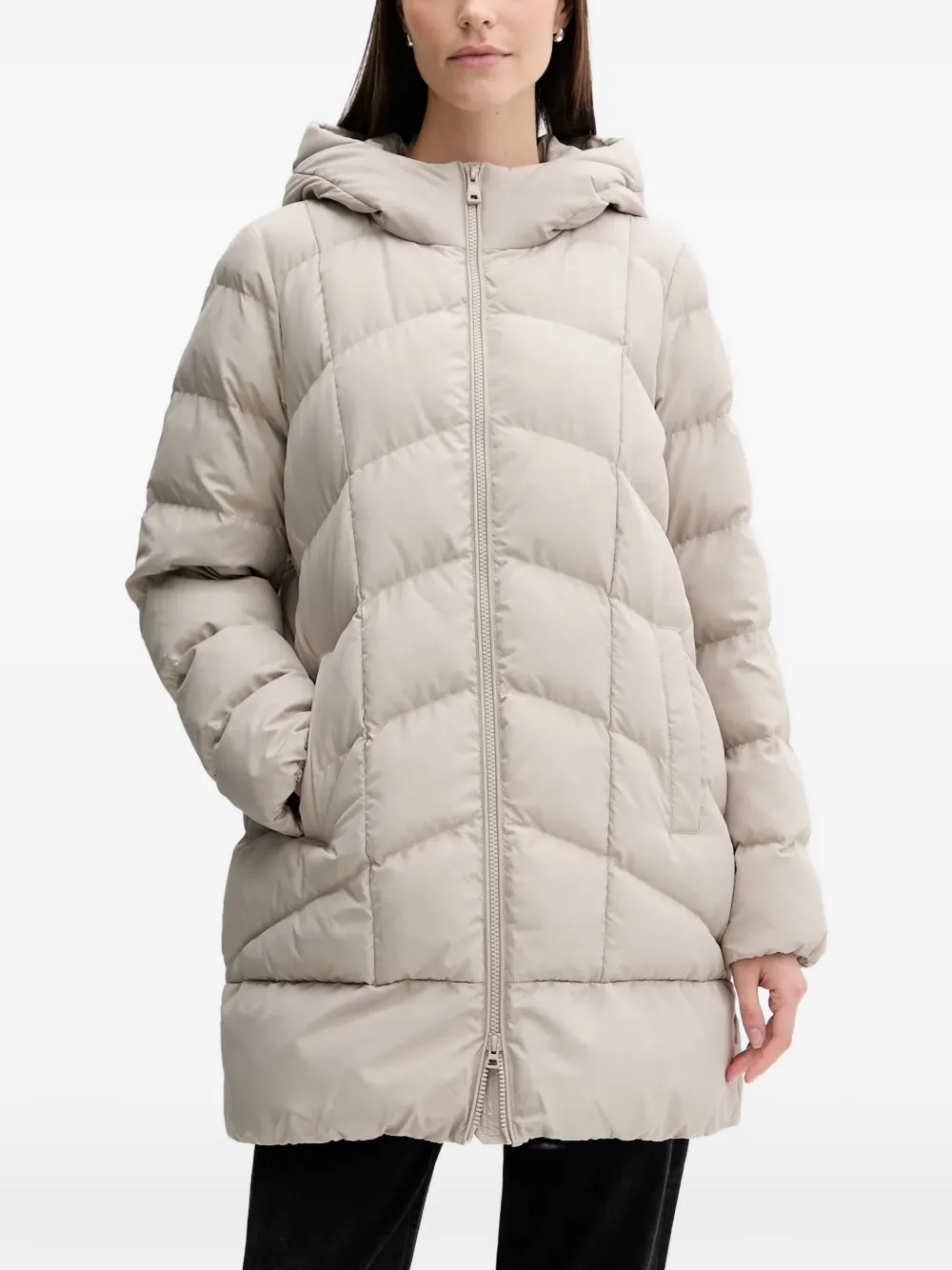 

Пуховик на молнии Geox, нейтральный