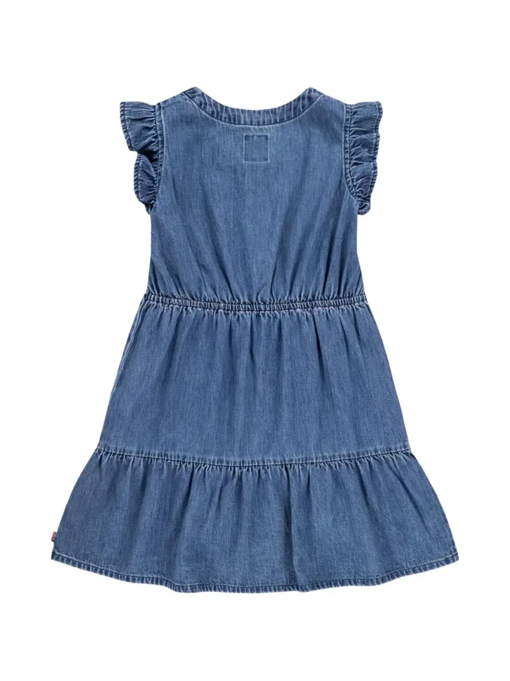 Платье с оборками на пуговицах Levi's Kids, синий — фото 2