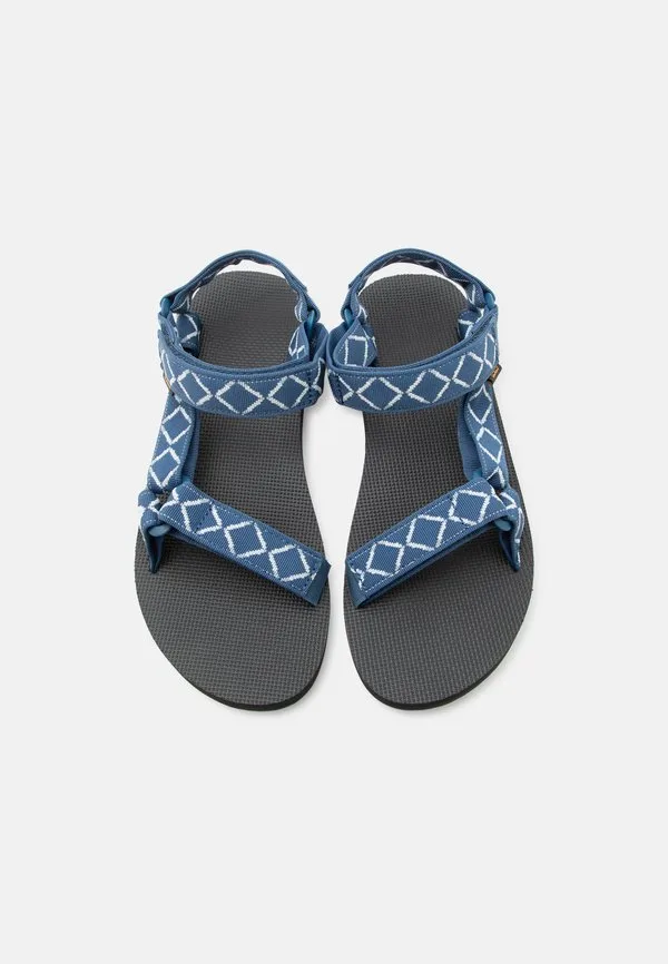 Оригинальные универсальные мужские сандалии для ходьбы Teva, Diamond Navy — фото 4