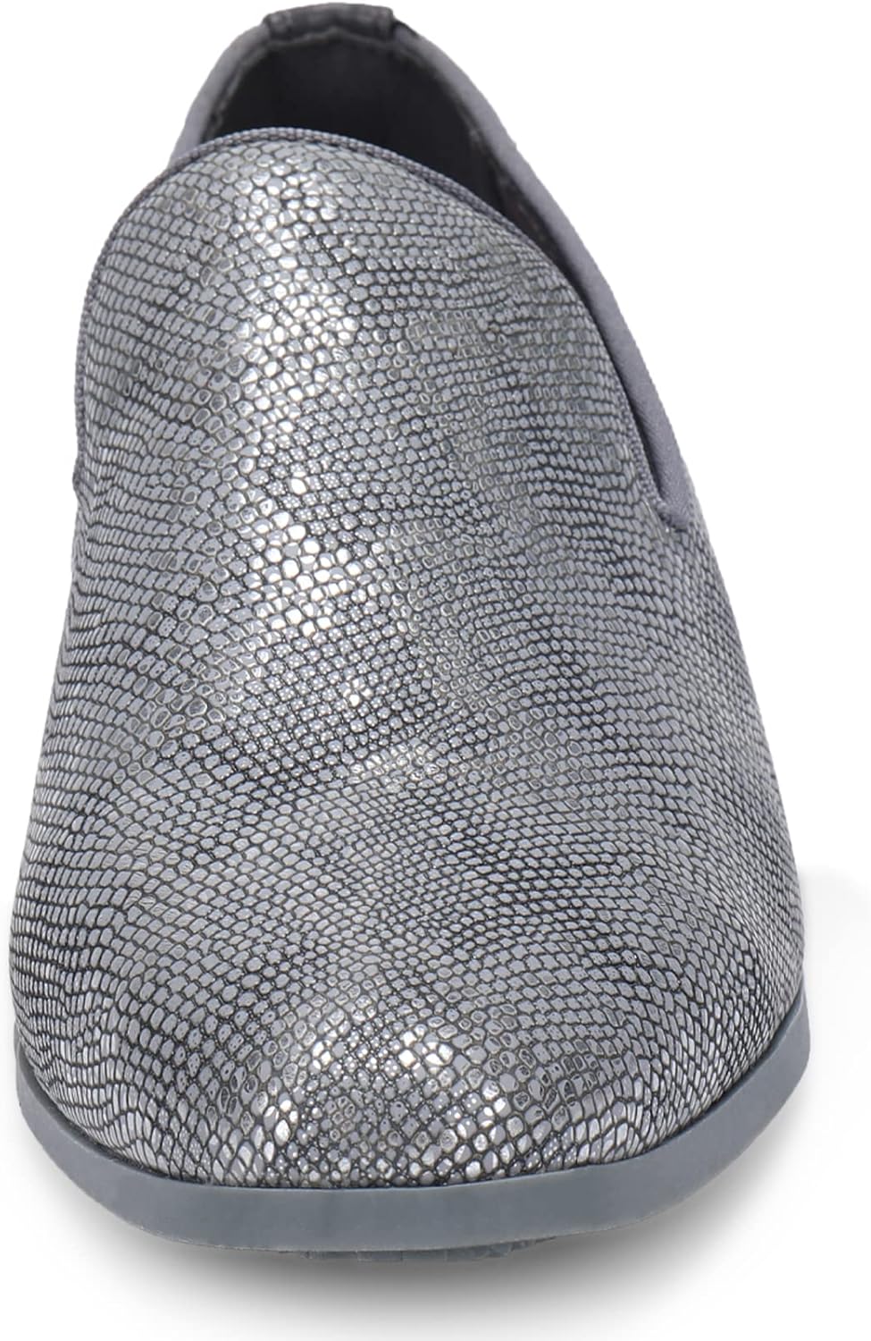 Мужские лоферы UUBARIS для костюма и смокинга, обувь без шнурков, Snakeskin Silver Synthetic — фото 2