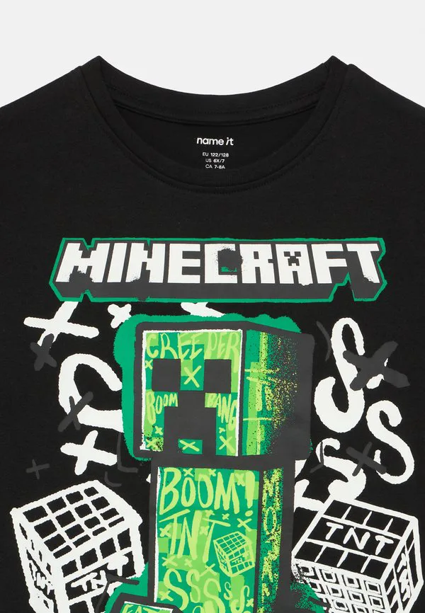 Футболка с принтом коробки nkmdi minecraft Name It, Black — фото 3
