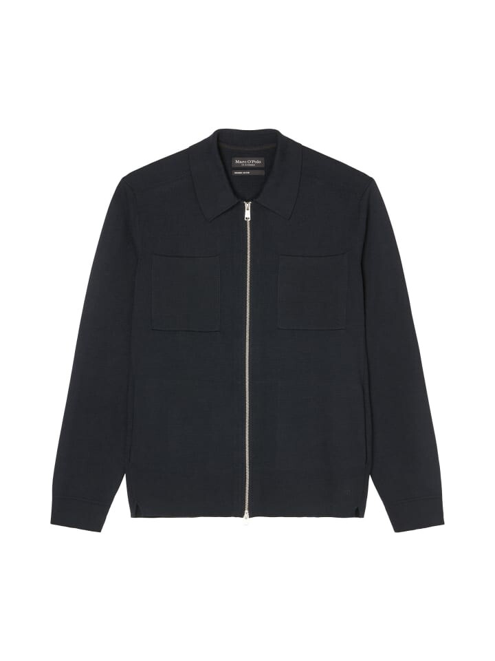 

Кардиган Marc O'Polo Strickjacke regular im Polo-Stil, цвет dark navy