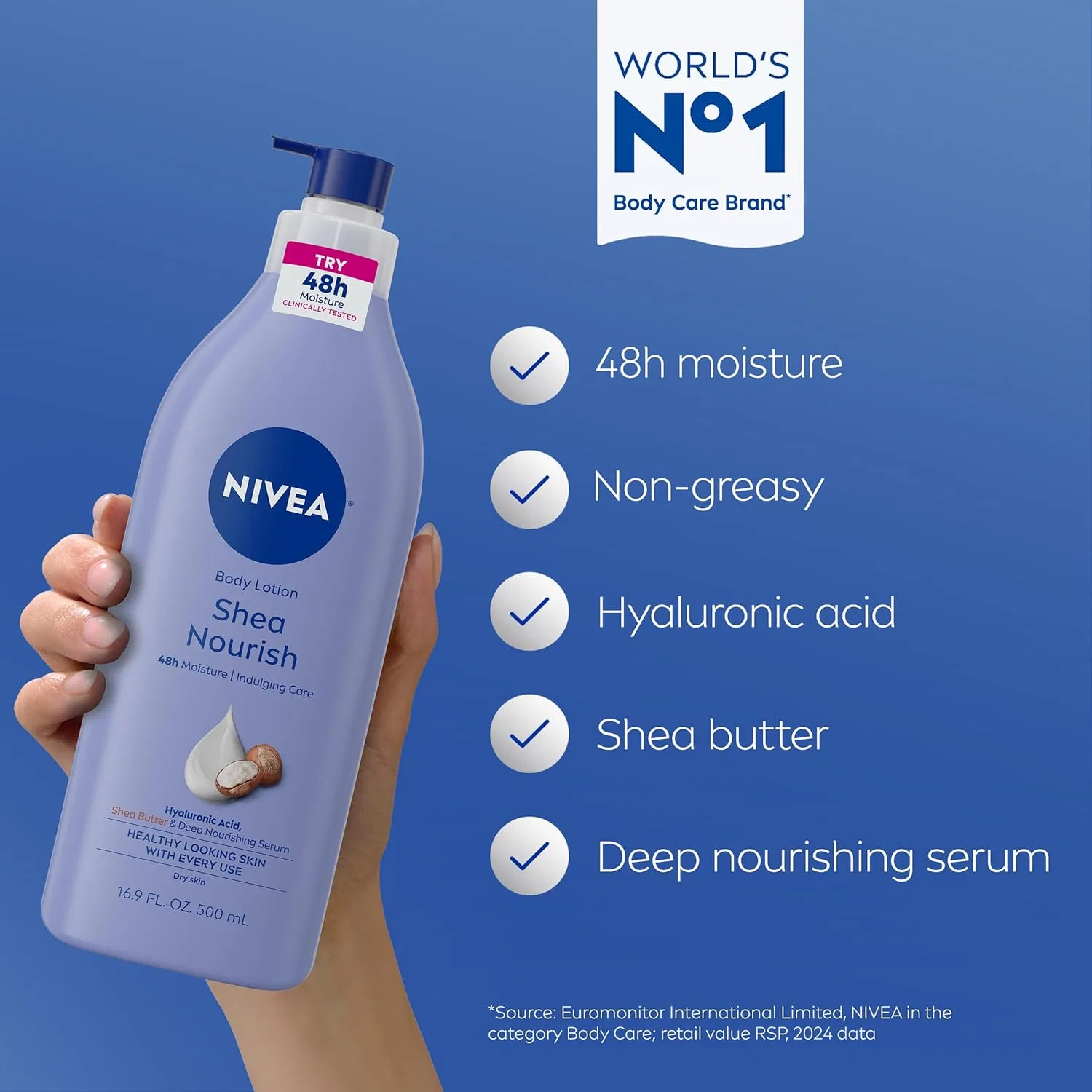 Лосьон для тела NIVEA Smooth Sensation Daily Lotion для сухой кожи, 500 мл — фото 3
