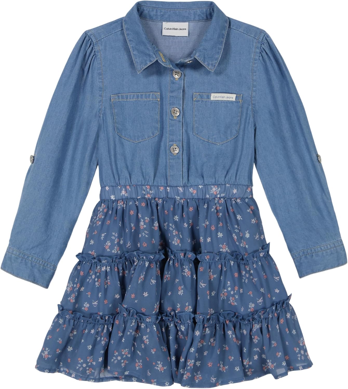 

Платье Calvin Klein для девочек, Medium Wash Denim