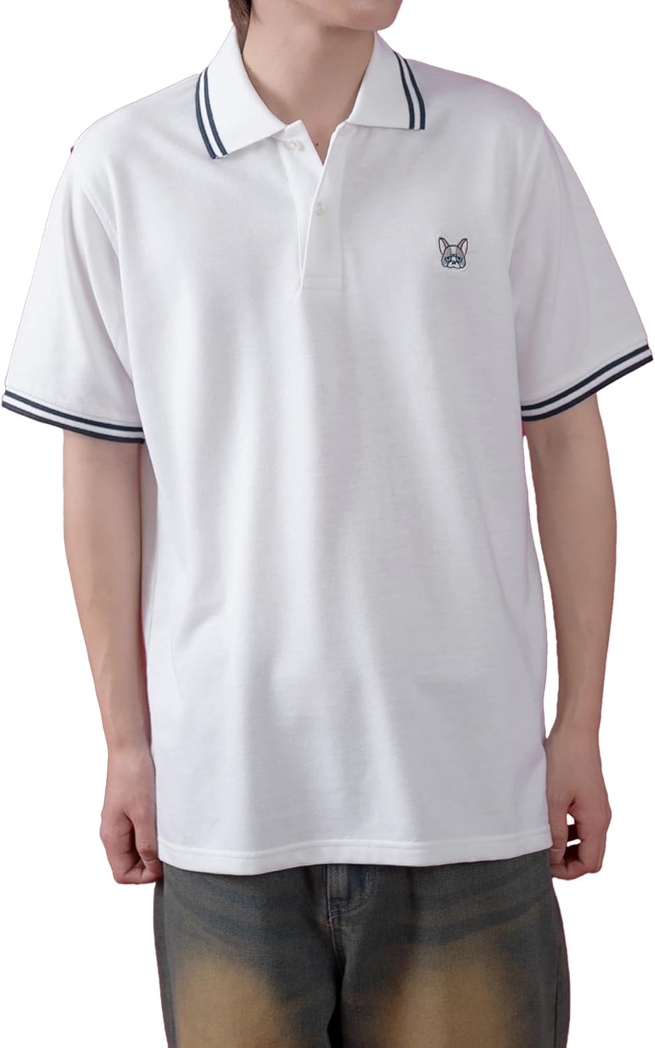 

Мужская рубашка-поло Improbes SIDEWAYSTANCE из пике Improves, белый