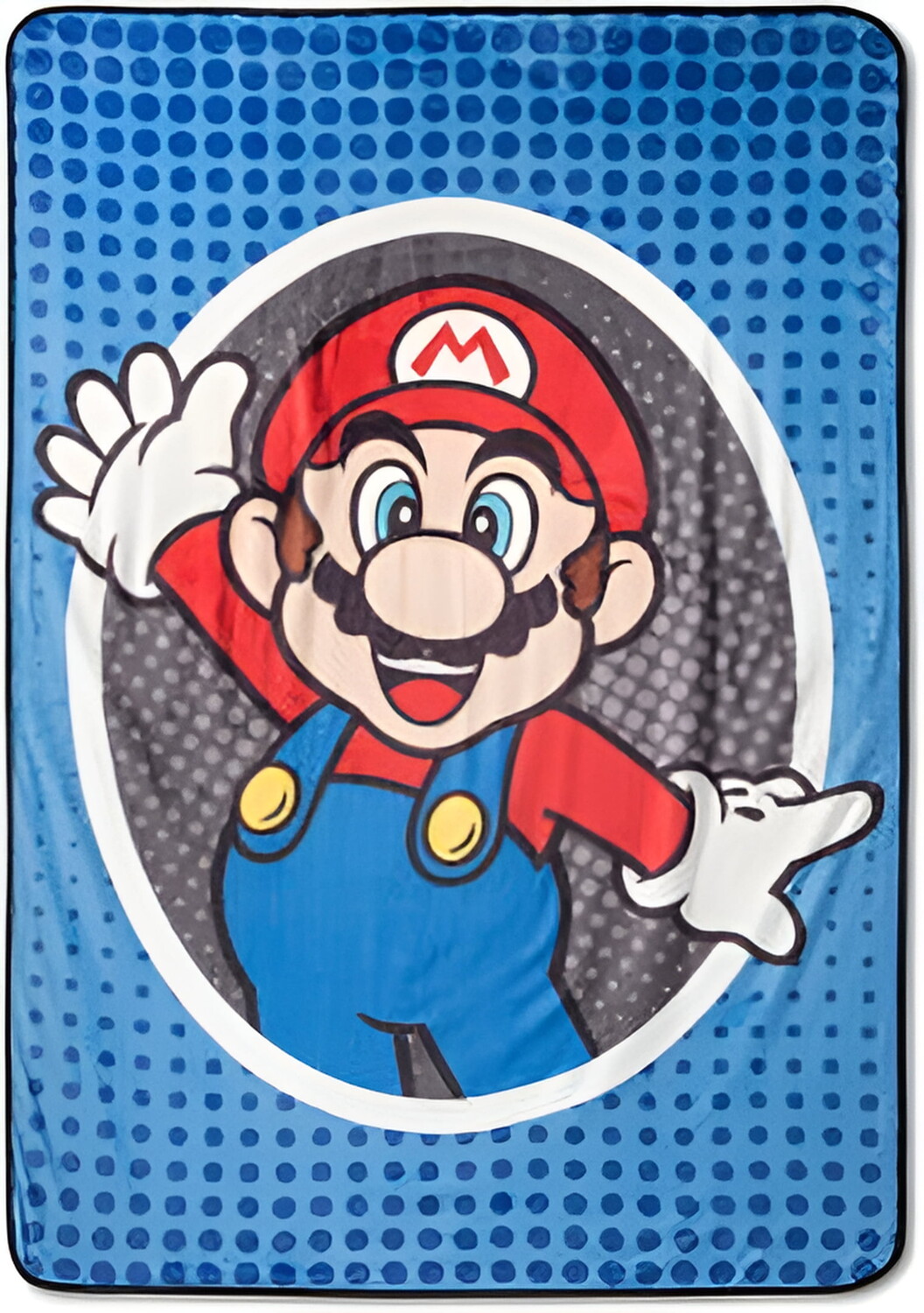 

Одеяло Super Mario Mr Mustache, синий