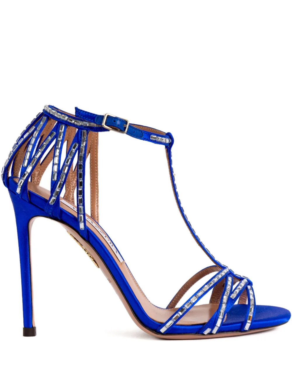 Сандалии Forever More 110 мм Aquazzura, синий