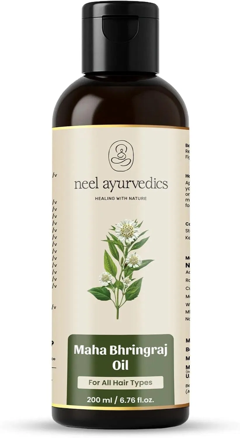 Масло для роста волос «Maha Bhringraj Oil» Neel Ayurvedics