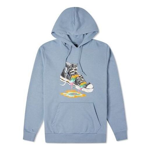 

Толстовка paint drip graphic pullover hoodie 'vintage blue' Converse, синий
