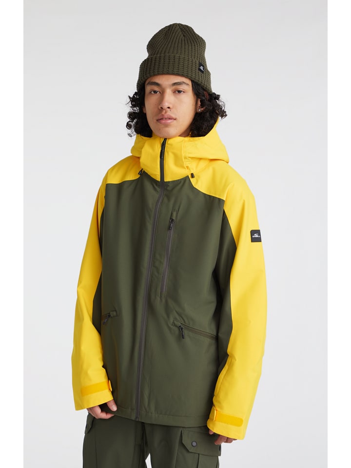 

Куртка для горных лыж/сноуборда "Diabase" цвета хаки/желтый O'Neill