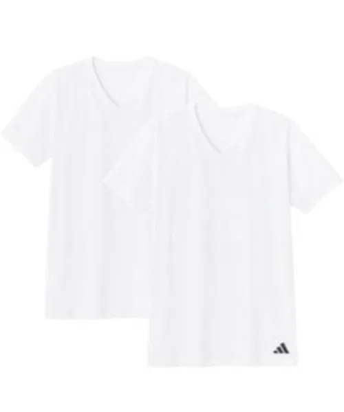 Футболка V-образным вырезом adidas 2 шт, белый