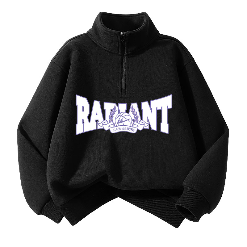 

Детский свитшот с полуоткрытым воротником Moderate WARRIOR, [fleece-lined]черный/белый фиолетовый