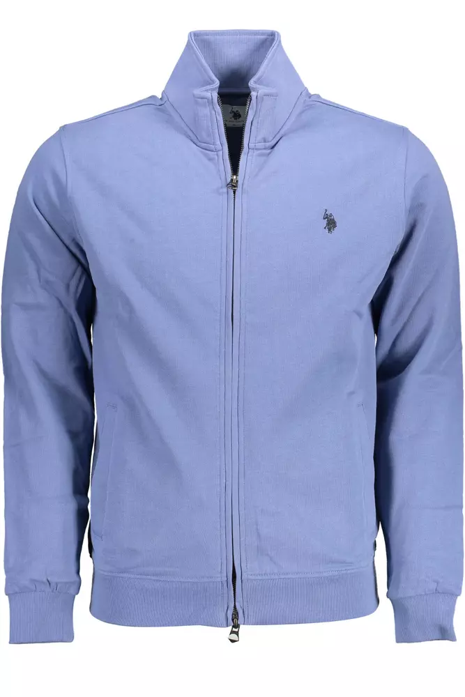 

Синий хлопковый мужской свитер U.S. Polo Assn.