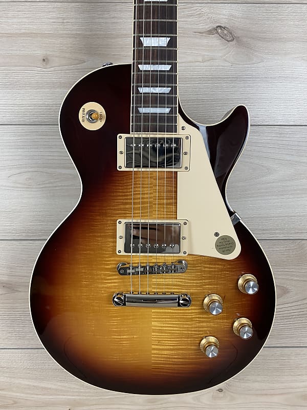 

Электрогитара Gibson Les Paul Standard 60s Figured Top Electric Guitar Bourbon Burst