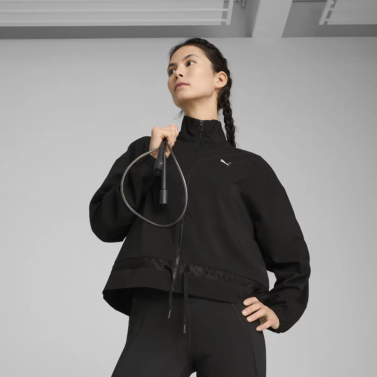 

Женская тренировочная кружевная куртка Puma, чёрный