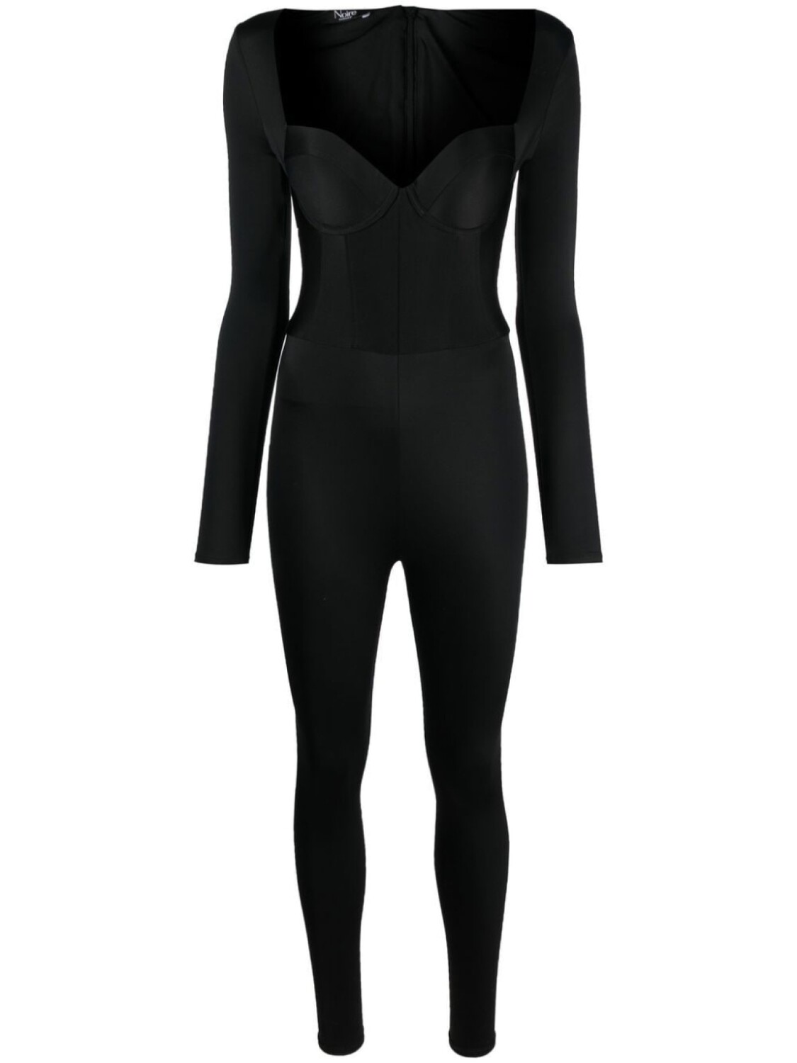 

Noire Swimwear sweetheart-neck stretch jumpsuit, черный