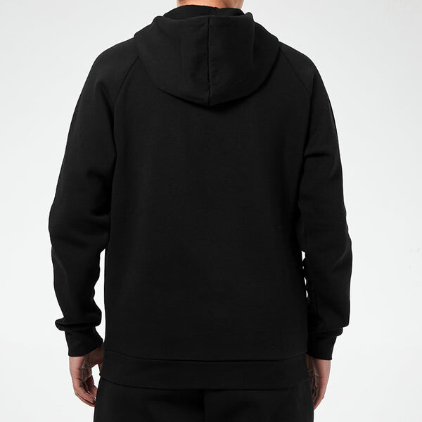 Толстовка adidas originals 3d Trefoil Hood Logo Printing Fleece Lined Stay Warm Sports Black, черный — фото 4