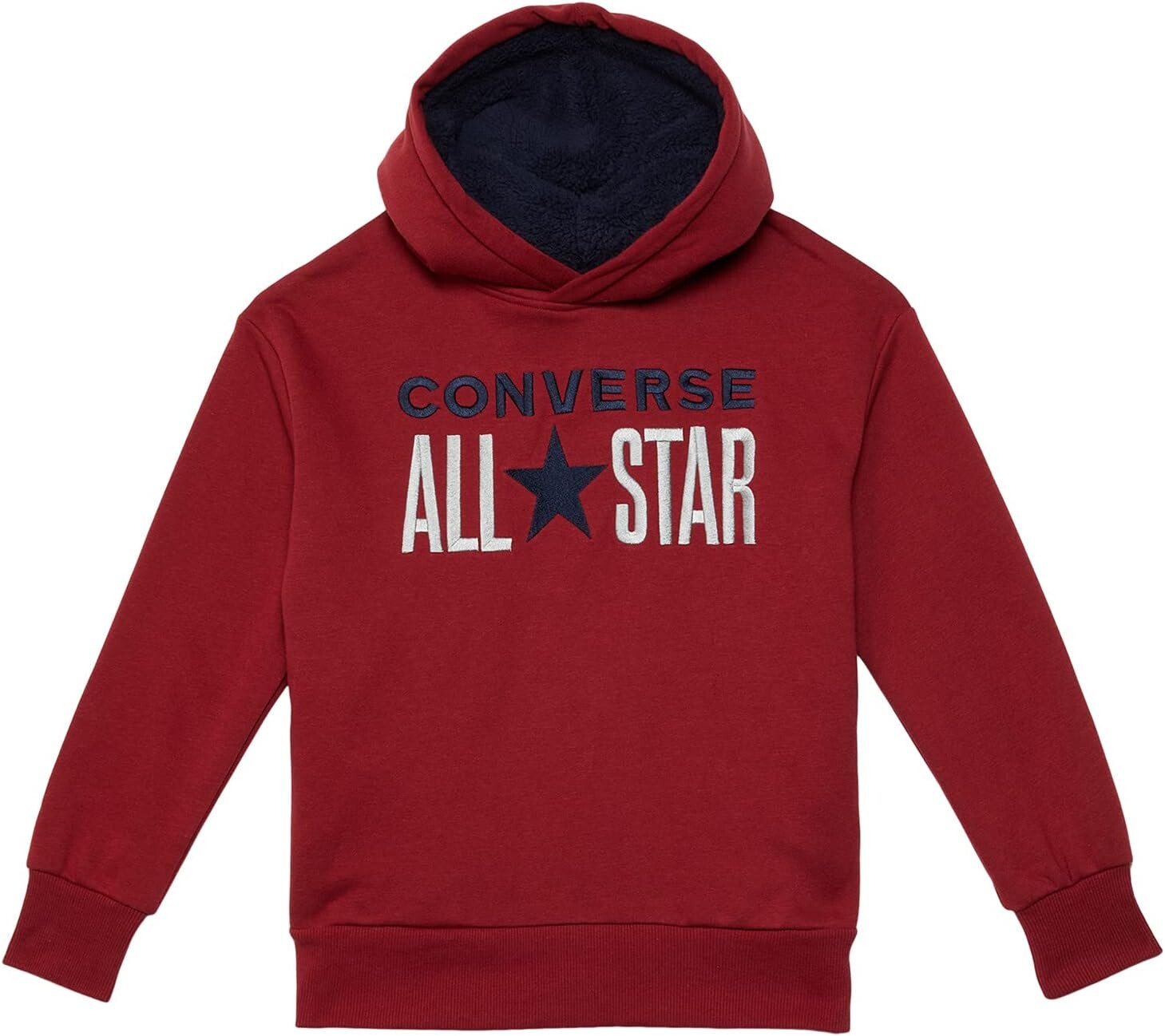 

Худи Converse All Star Sherpa Hood Pullover Hoodie, цвет Back Alley Brick