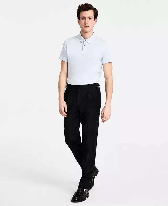 

Мужские узкие шерстяные брюки Calvin Klein, черный