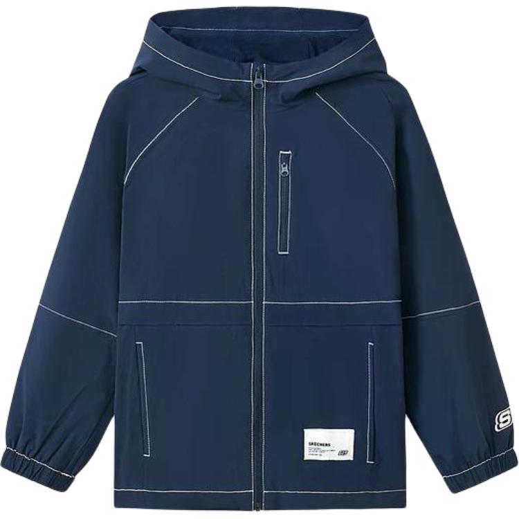 

Детская куртка с капюшоном Moderate Skechers, темно-синий/002z