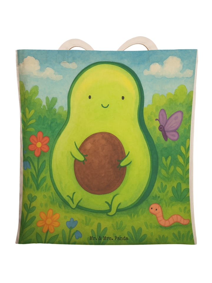 

Mr. & Mrs. Panda Пакет с изображением косточки авокадо без слогана, белого цвета