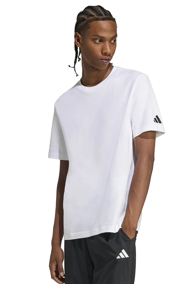 Футболка, короткий рукав, Blank T-Shirt Adidas, белый