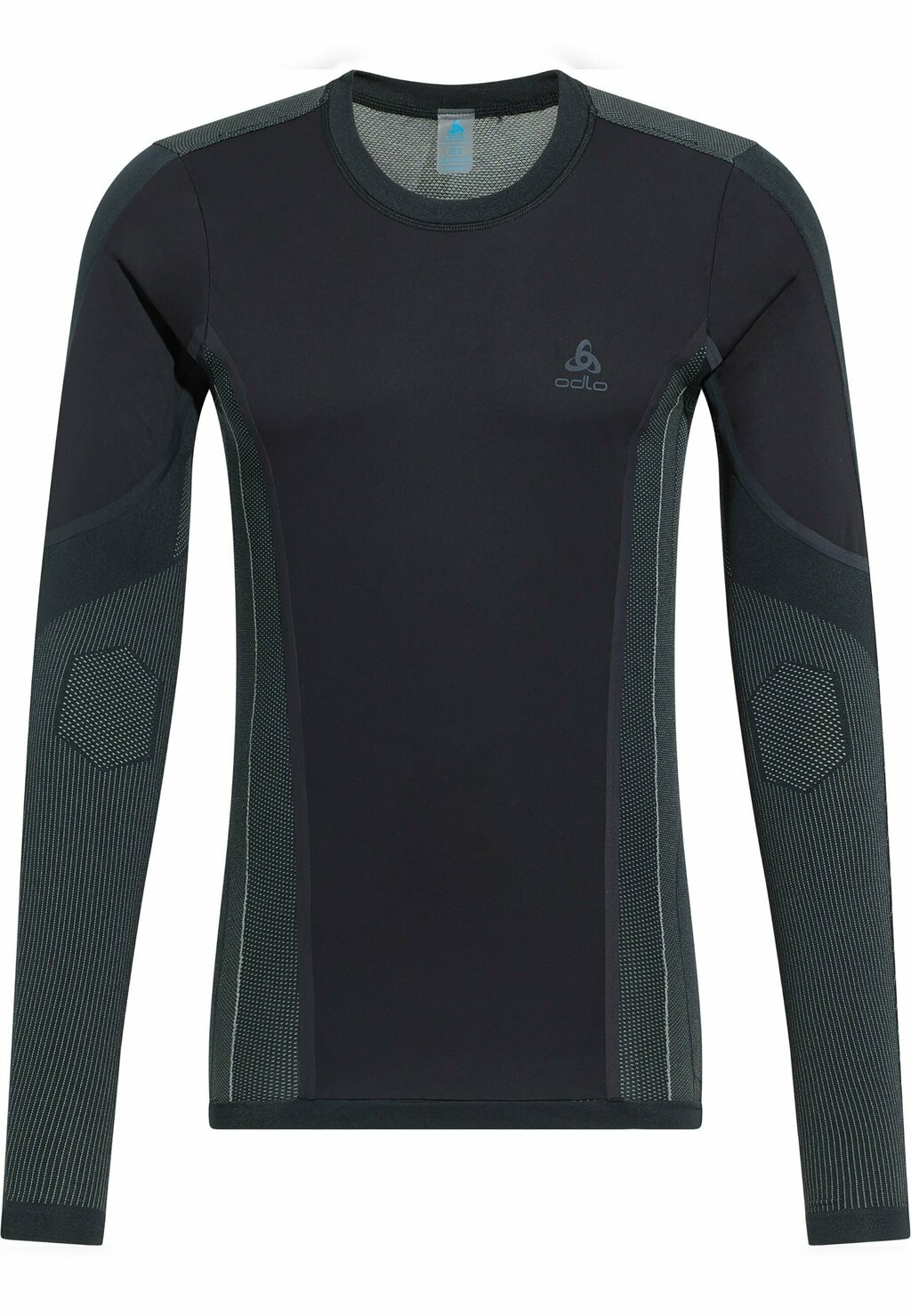 

Рубашка с длинным рукавом Zeroweight Windproof ODLO, черная бетонно-серый