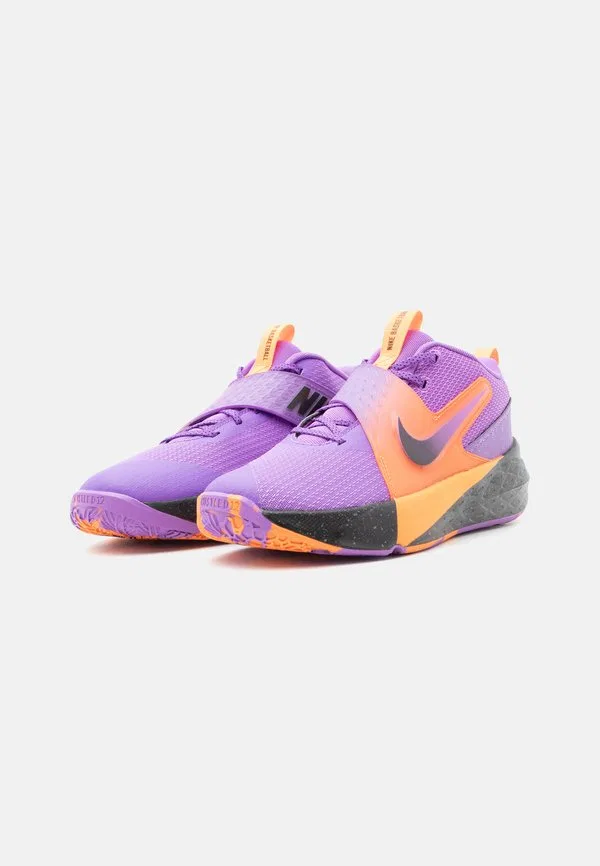 Баскетбольные кроссовки team hustle d 12 se Nike Performance, Bright Violet/Black/Total Orange/Cool Grey — фото 2
