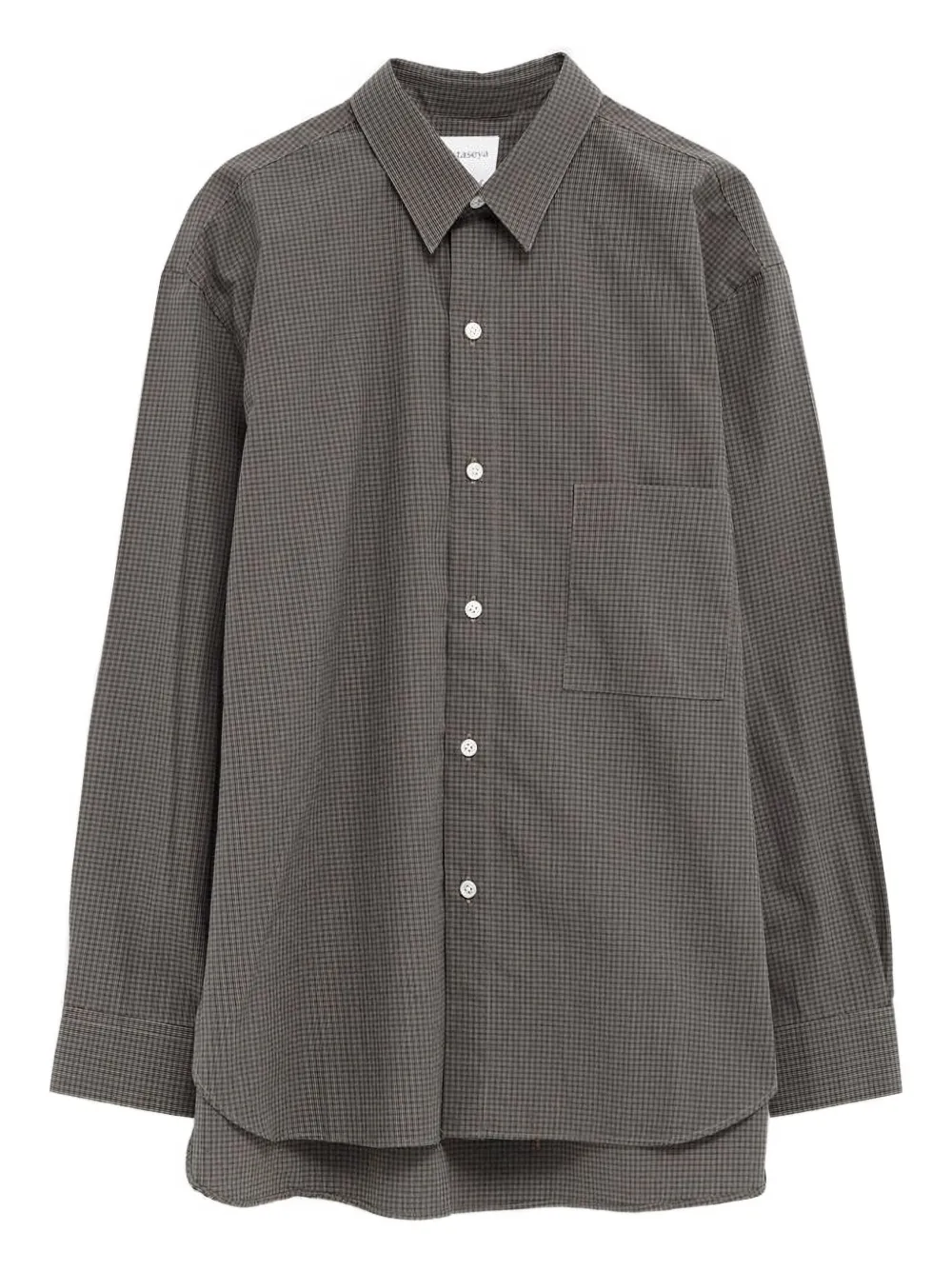 

Клетчатая рубашка с нагрудным карманом Cristaseya, серый