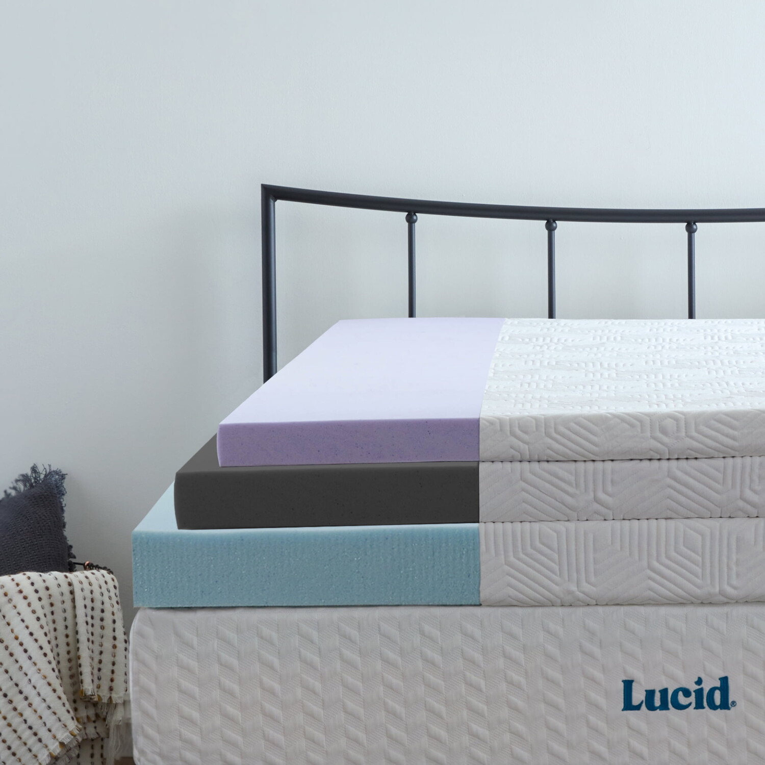 

Наматрасник с эффектом памяти Lucid Twin XL