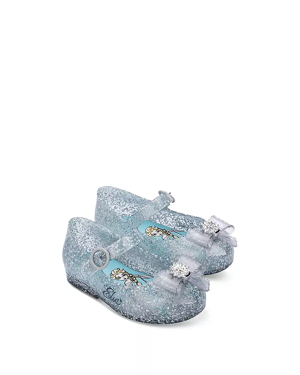 

Мини-Балетки для девочек "Милая любовь" с принцессами Диснея - для малышек Mini Melissa, синий